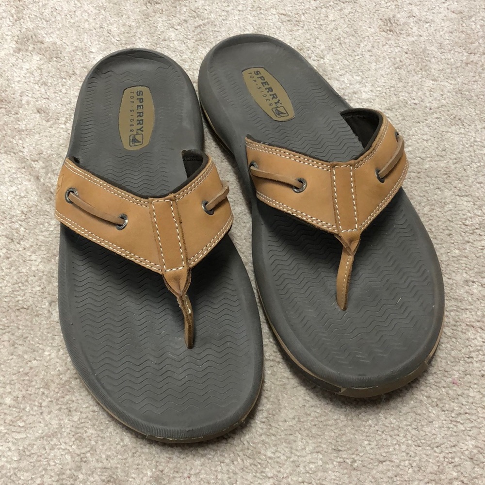 Men’s Sperry Flip Flops 11 M Like new!!